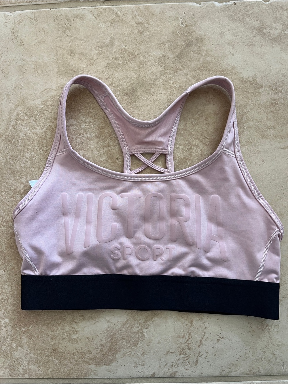 Women's Light Pink Racerback Sports Bra